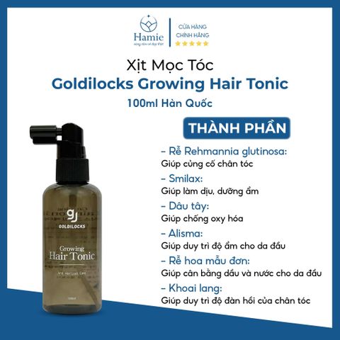 Xịt Mọc Tóc Goldilocks Growing Hair Tonic 100ml Hàn Quốc