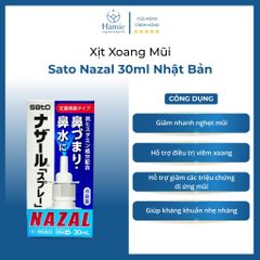 Xịt Xoang Mũi Sato Nazal 30ml Nhật Bản