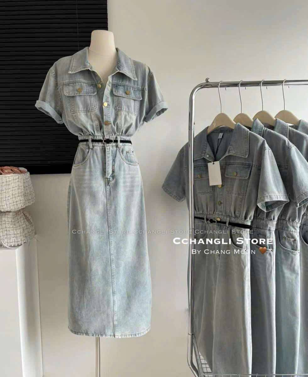  Váy bò kèm đai V26 