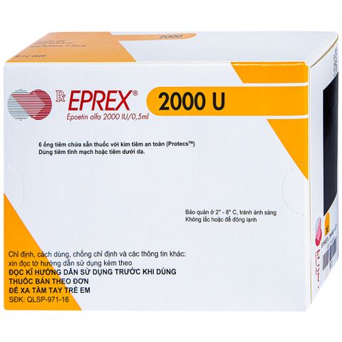  Thuốc tiêm Eprex Prefill 2000IU Janssen điều trị thiếu máu (6 ống) 