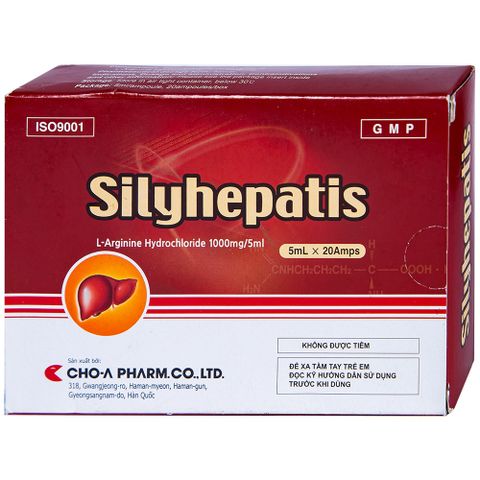  Siro Silyhepatis Cho-A điều trị duy trì tăng amoniac máu (2 vỉ x 10 ống x 5ml) 