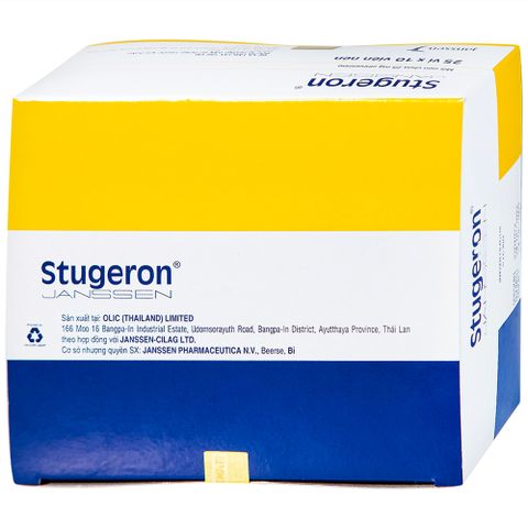  Thuốc Stugeron Janssen điều trị rối loạn tuần hoàn não (25 vỉ x 10 viên) 
