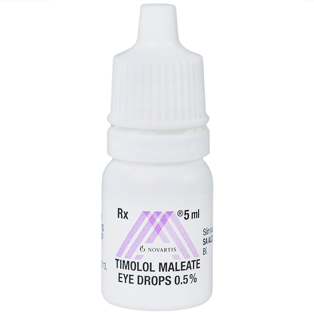  Dung dịch nhỏ mắt Timolol Maleate Eye Drops 0.5% Alcon điều trị tăng nhãn áp (5ml) 