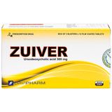  Thuốc Zuiver 300mg DaviPharm làm tan sỏi giàu cholesterol, điều trị sơ gan (3 vỉ x 10 viên) 