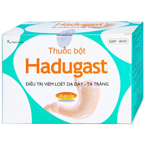  Bột Hadugast Hải Dương điều trị viêm loét dạ dày, tá tràng (20 gói x 3g) 