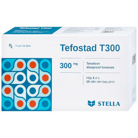  Thuốc Tefostad T300 Stella phòng và điều trị nhiễm HIV-1 (3 vỉ x 10 viên) 