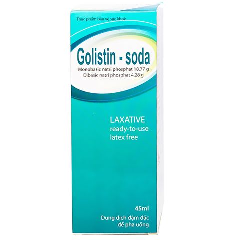  Dung dịch Golistin-Soda CPC1 làm sạch phân trước khi phẫu thuật, chụp X-quang, nội soi (45ml) 