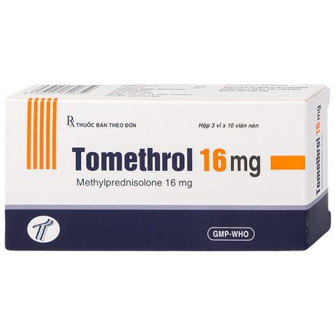  Thuốc Tomethrol 16mg điều trị rối loạn do thấp khớp ( 3 vỉ x 10 viên) 