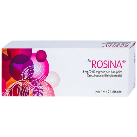  Thuốc Rosina 3mg/0.03mg Gedeon dùng để tránh thai (1 vỉ x 21 viên) 