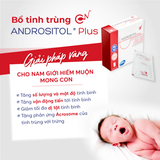  Bột uống Andrositol Plus – Hỗ trợ sinh sản & sức khỏe nam giới – Hộp 14 gói 