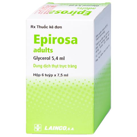  Dung dịch thụt trực tràng Epirosa Adults Lainco giảm triệu chứng táo bón (6 tuýp x 7.5ml) 