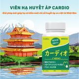  CARDIO viên uống Tpbvsk - Giúp Ổn Định Huyết Áp, Hàng chuẩn Nhật Bản, Hộp 80 Viên. 