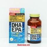  Viên uống DHA EPA Orihiro – Bổ sung Omega-3, hỗ trợ não bộ & tim mạch – Hộp 180 viên – Nhật Bản 