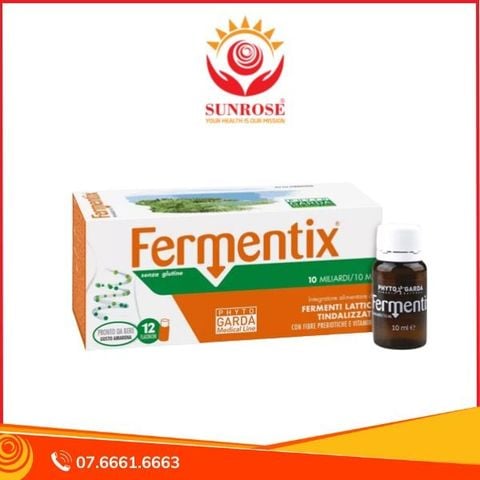  FERMENTIX 12 lọ - Hỗ Trợ Đẩy Giảm tiêu chảy, giảm rối loạn tiêu hóa, Hàng chuẩn Italy 