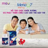  MIDU MENAQ7 360mcg viên uống Tpbvsk  – Giúp Phát Triển Chiều Cao Cho Trẻ Dậy Thì, Hàng chuẩn Việt Nam, Hộp/90 Viên 