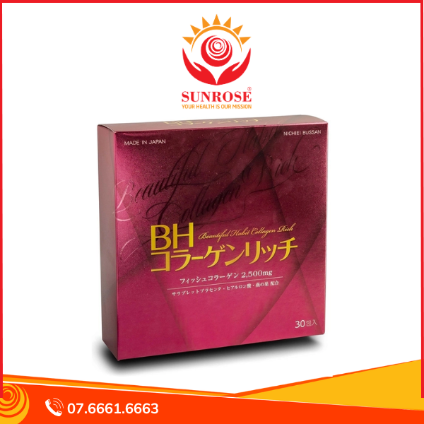  BH COLLAGEN 30 GÓI - Bột uống hỗ trợ bổ sung collagen, vitamin C cho cơ thể 