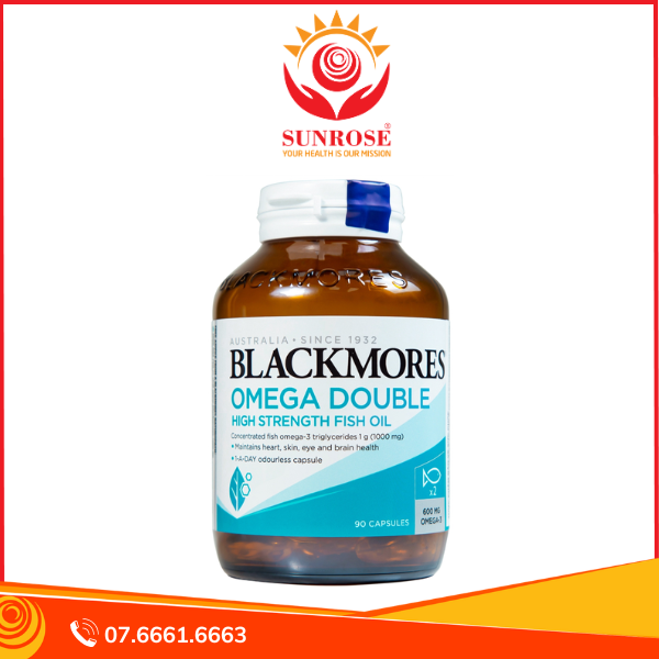  Viên uống Blackmores Omega Double High Strength Fish Oil bổ sung omega-  Hộp 90 viên 
