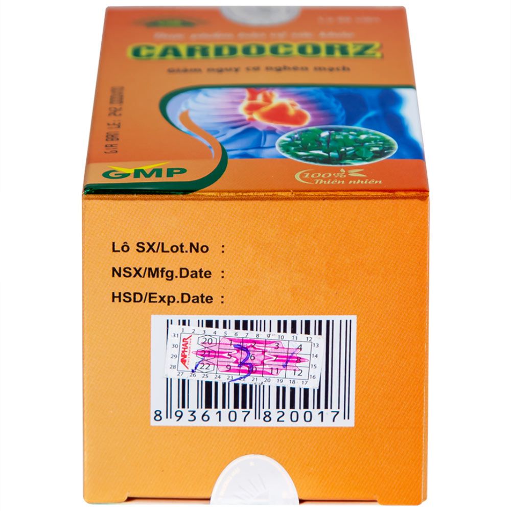  Viên uống Cardocorz NanoFrance tăng cường lưu thông máu, giảm nguy cơ huyết khổi (60 viên) 