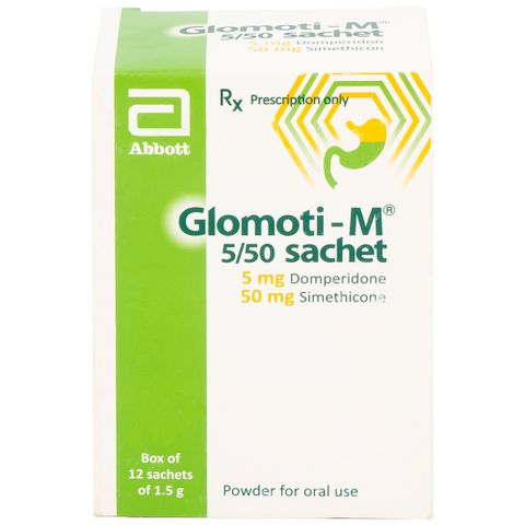  Bột Glomoti-M Glomed điều trị triệu chứng buồn nôn (12 gói x 1.5g) 