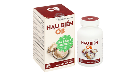  Hàu Biển OB hỗ trợ tăng cường sinh lực, cải thiện sinh lý nam hộp 30 viên 