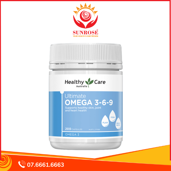  Viên uống Ultimate Omega 3-6-9 - Hỗ trợ tăng cường sức khỏe tim mạch, tốt cho mắt, não và làn da khỏe đẹp ( Hộp 200 viên) 