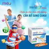  MIDU MENAQ7 180mcg ống uống Tpbvsk - Giúp Phát Triển Chiều Cao & Bổ Sung Canxi Cho Mọi Lứa Tuổi, Hàng chuẩn Việt Nam, Hộp/30 Ống. 