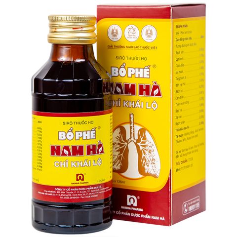  Siro ho bổ phế Nam Hà Chỉ Khái Lộ điều trị ho cảm mạo, ho gió, ho khan (125ml) 