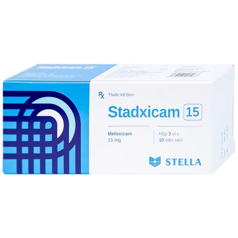 Thuốc Stadxicam 15 Stella điều trị thoái hóa khớp, viêm khớp dạng thấp (3 vỉ x 10 viên) 