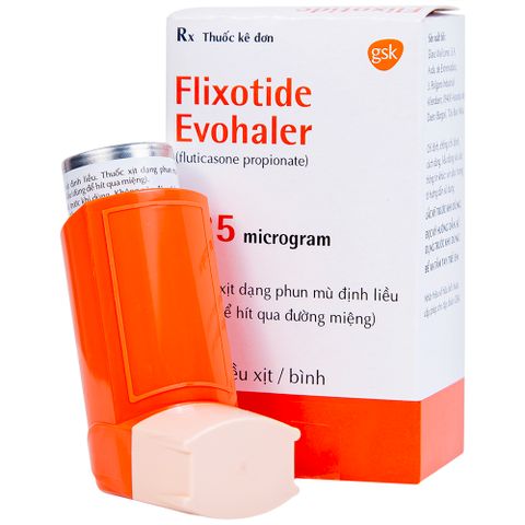  Khí dung Flixotide 125mcg GSK điều trị hen phế quản (120 liều) 