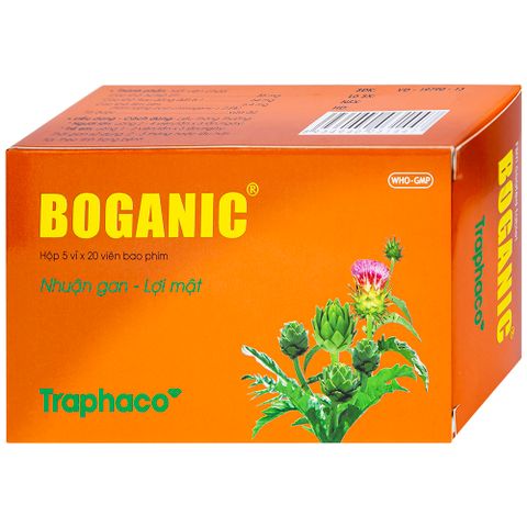  Thuốc Boganic Traphaco bổ gan, hỗ trợ điều trị suy giảm chức năng gan (5 vỉ x 20 viên) 