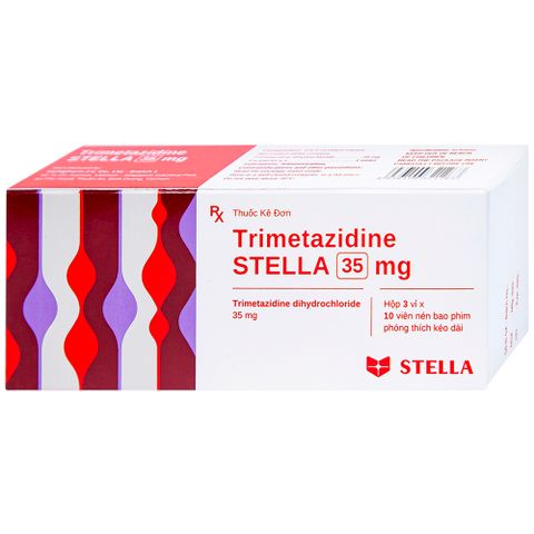  Thuốc Trimetazidine Stella 35mg điều trị đau thắt ngực ổn định (3 vỉ x 10 viên) 