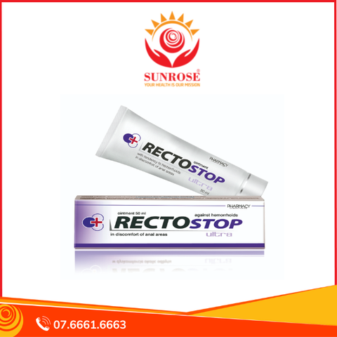  RECTOSTOP ULTRA Tpbvsk - Mỡ thoa hỗ trợ điều trị trĩ hàng, Chuẩn Ba Lan, tuýp 50ml 