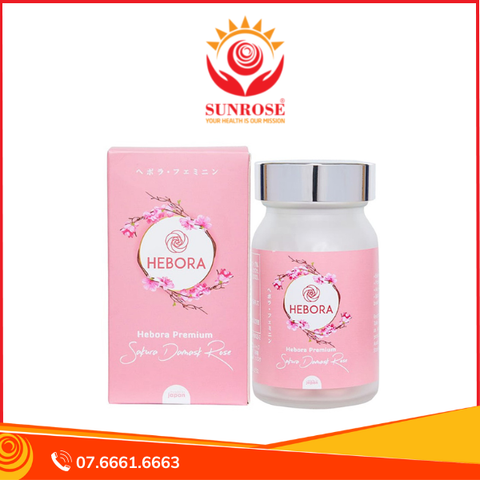  Viên uống tạo hương cơ thể Hebora Premium Sakura Rose – Hộp 60 viên – Nhật Bản 