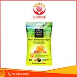  Kẹo Swiss Herbal Lozenges Finest Bee Honey dịu ho, giảm rát họng gói 55g 