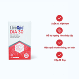  Dung dịch LIVESPO Dia 30 bổ sung men vi sinh hỗ trợ giảm tiêu chảy cấp, rối loạn tiêu hóa (Hộp 10 ống) 