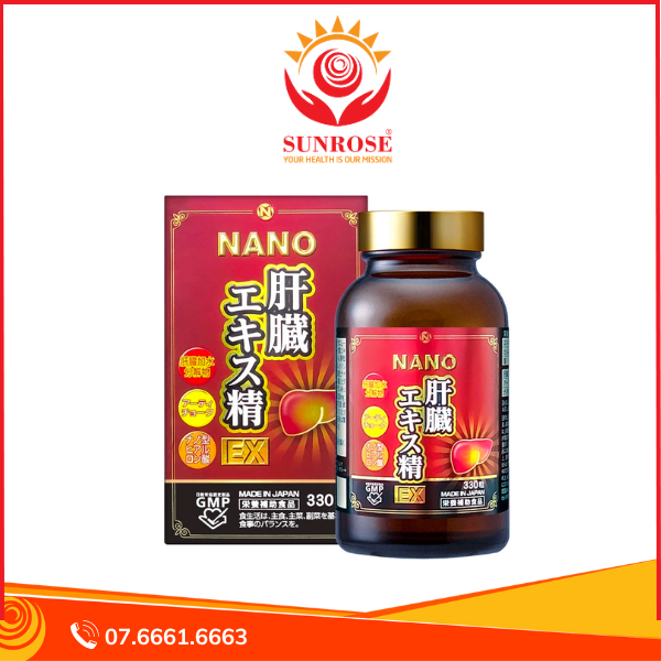  NANO LIVER HYDROLYZATE EX 330 viên - Viên uống hỗ trợ bảo vệ gan, cải thiện chức năng gan 