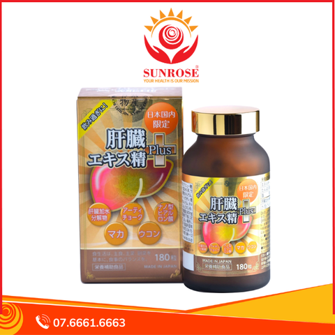  GIẢI ĐỘC GAN LIVER HYDROLYZATE PLUS 180 VIÊN 