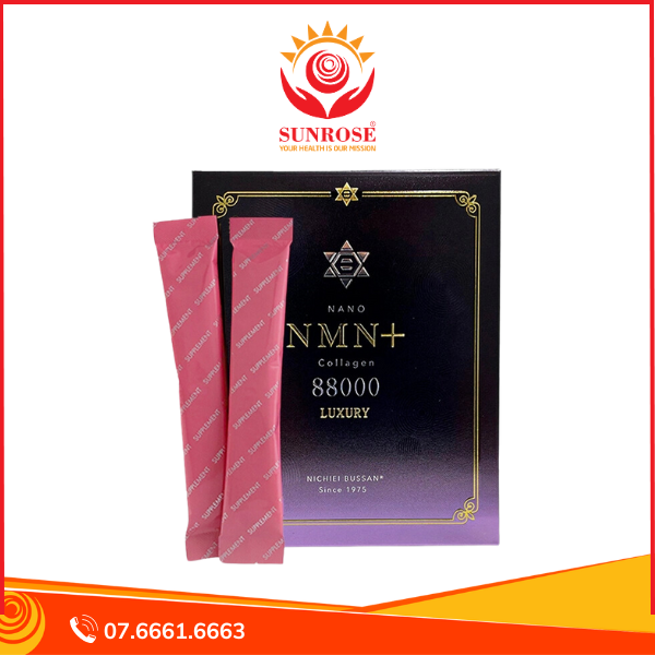  Bột Collagen Nano NMN+ Collagen 88000 Luxury Hộp 30 gói 