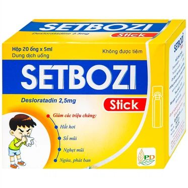  Dung dịch Setbozi Stick giảm các triệu chứng hắt hơi, sổ mũi (20 ống x 5ml) 