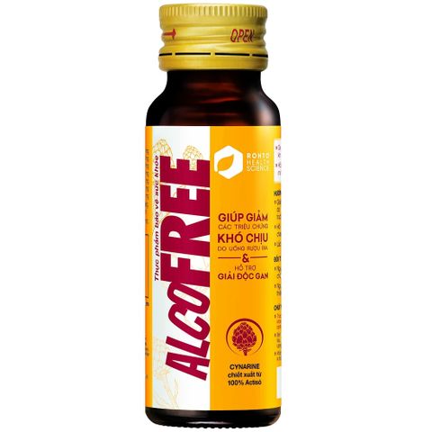  Dung dịch Alcofree Rohto giảm các triệu chứng khó chịu do uống rượu bia (50ml) 