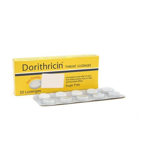  Viên ngậm Dorithricin Hyphens điều trị các triệu chứng nhiễm khuẩn miệng, họng (20 viên) 