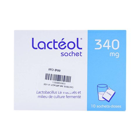  Bột pha hỗn dịch uống Lactéol 340mg điều trị tiêu chảy (10 gói) 