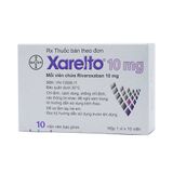  Thuốc Xarelto 10mg Bayer phòng ngừa thuyên tắc huyết khối tĩnh mạch (1 vỉ x 10 viên) 
