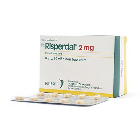  Thuốc Risperdal 2mg Janssen điều trị bệnh tâm thần phân liệt (6 vỉ x 10 viên) 