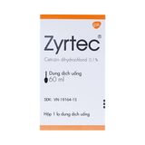  Dung dịch uống Zyrtec GSK giảm viêm mũi dị ứng, mày đay tự phát, mạn tính (60ml) 