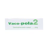  Thuốc Vaco-pola2 Vacopharm điều trị sổ mũi dị ứng, viêm mũi (2 vỉ x 15 viên) 