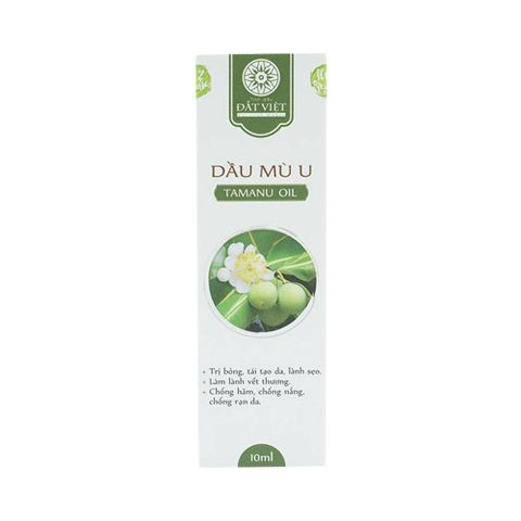  Dầu Mù U Tamanu Oil Đất Việt điều trị bỏng, tái tạo da, lành sẹo (10ml) 