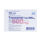  Thuốc Transamin Tab.500mg Daiichi điều trị bệnh bạch huyết, thiếu máu không tái tạo (10 vỉ x 10 viên) 