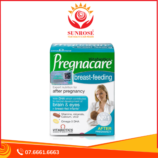  Viên uống Pregnacare Breast Feeding Vitabiotics bổ sung vitamin và khoáng chất cho phụ nữ cho con bú (6 vỉ x 14 viên) 