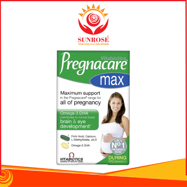  Viên uống Pregnacare Max Omega 3 DHA Vitabiotics cung cấp vitamin và khoáng chất cho phụ nữ mang thai (84 viên) 